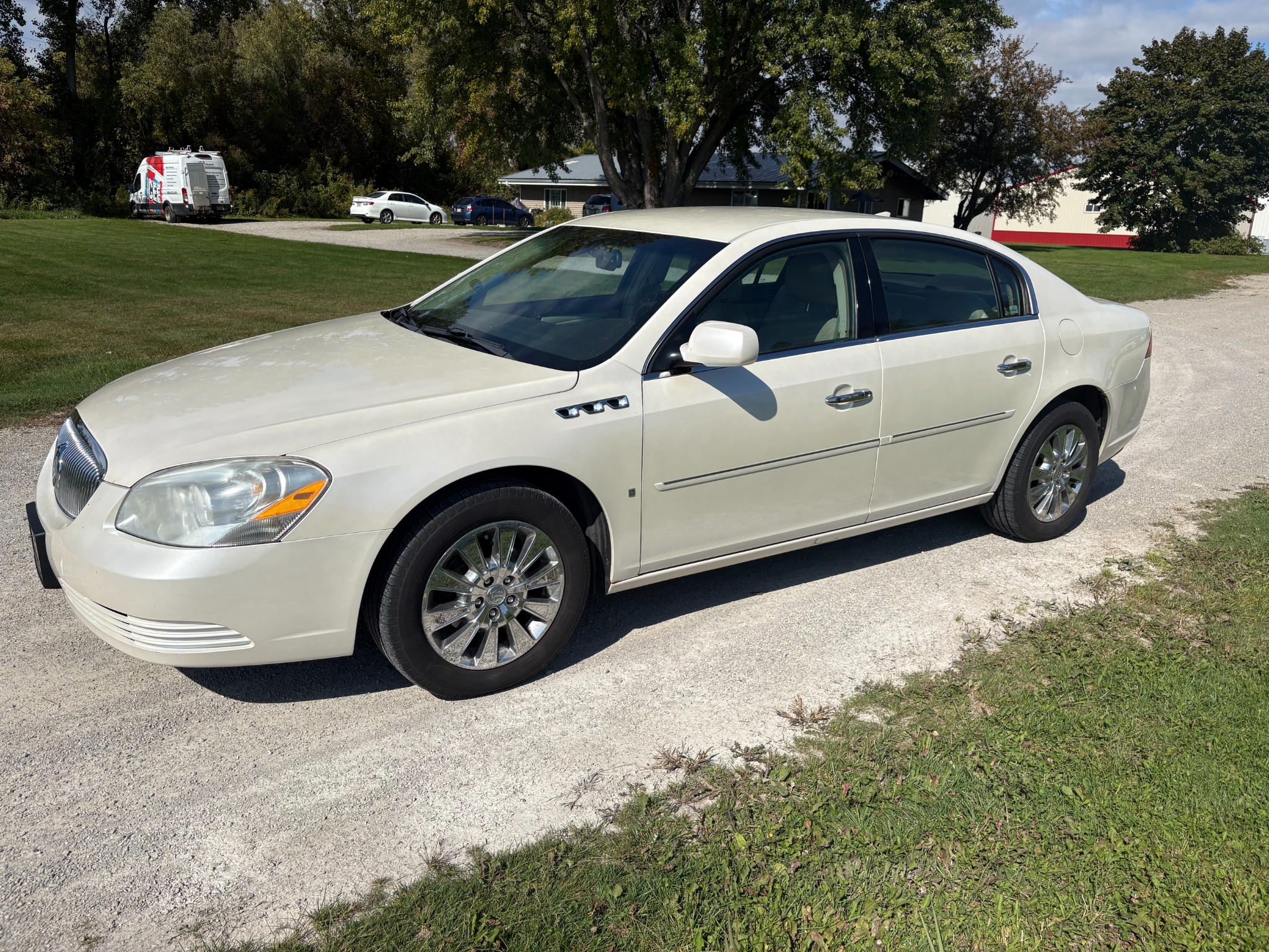 White Buick sedan